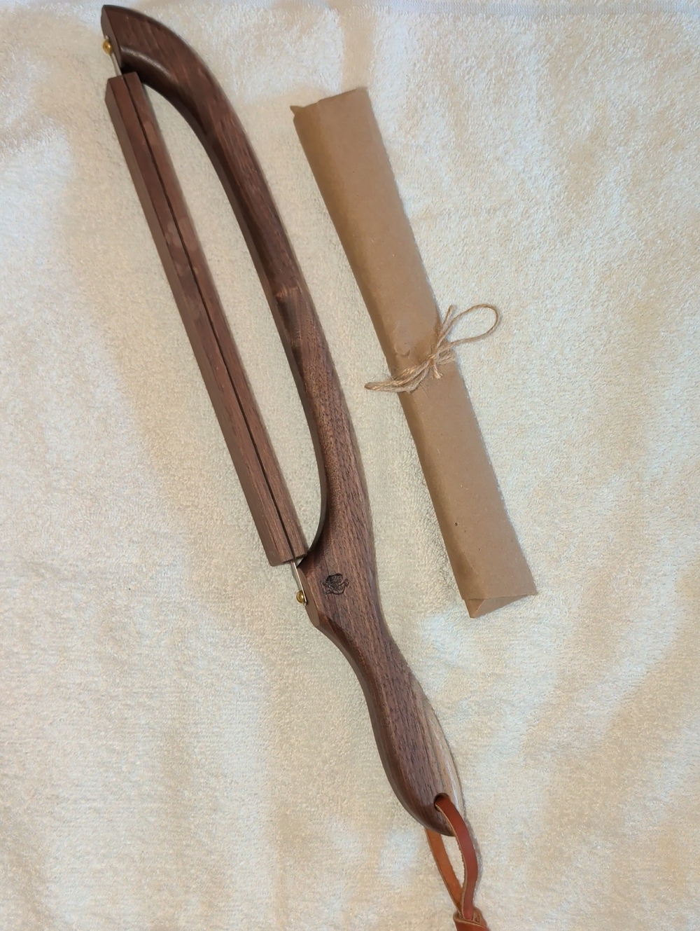Handcrafted Bread Bow Knife Walnut Wood With Magnetic Protector